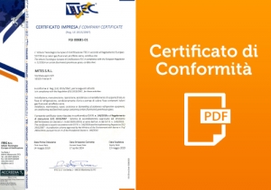 Guarda il nostro Certificato di Conformita'